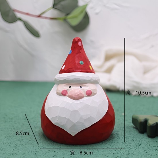 Christmas Desktop Window Display Santa Snowman Doll