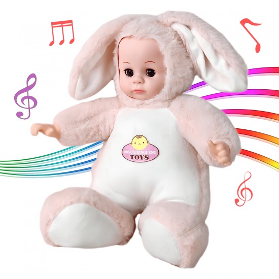 42cm/16'' Plush Doll, Electric Plush Interactive Stuffed Toy, Party Favor Talking Blink Simulating Sound Educational Plush Toy For Kids 3+