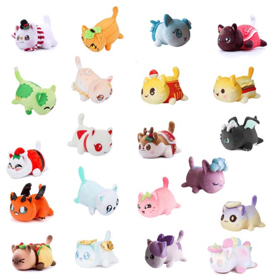 New Cute Cat Pillow Plush Doll, Cat Doll Soft Pillow Toys, 25cm/9.84''