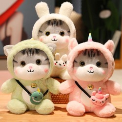 Cute Kitten Doll Plush Toy Cushion Pillow Doll Gift