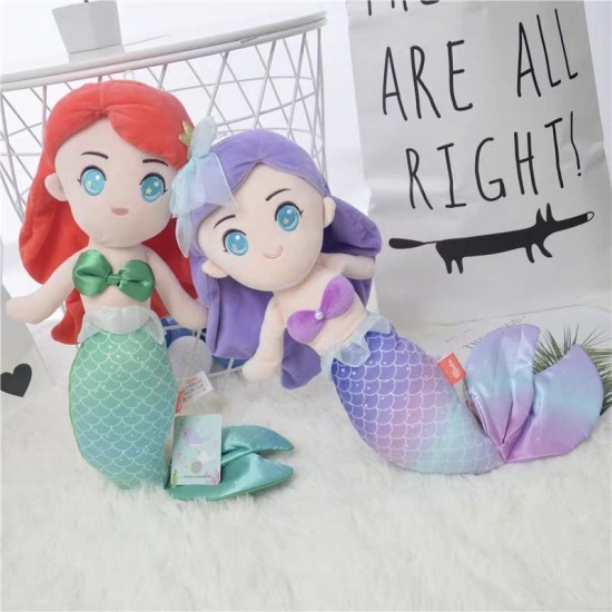 Mermaid Plush Toy, Cute Soft Doll Pillow, Children's Gift (31cm)