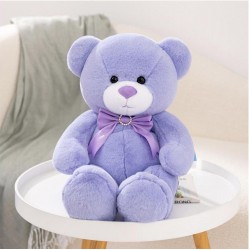 Purple Rabbit Bear Plush Toy, Cute Doll Pillow, Valentine's Day Gift