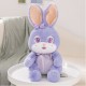 Purple Rabbit Bear Plush Toy, Cute Doll Pillow, Valentine's Day Gift