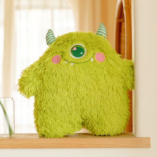 Little Monster Pillow Doll Cute Plush Toys  Soft Giant Squishy Plushie Comfortable Cartoon Hugging Pillow  Fluffy Surprise Monster Toy Gift For Kids (45cm)