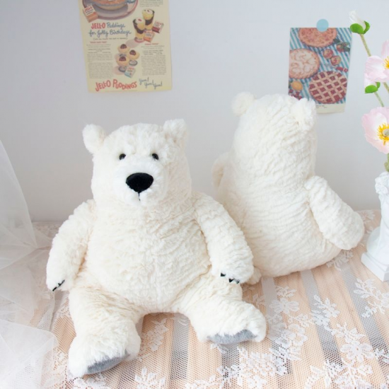 Polar Bear Doll Plush Toy, Stuffed Animal,  White Cute Bear Doll, Festival Birthday Gifts For Girls Boys