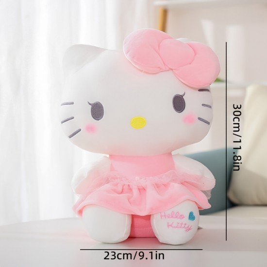 Sanrio Hello Kitty Stuffed Animal High-End And High Quality Stuffed Toys Plushier  Cartoon&Cute 11.8inch Hello Kitty Plush Dolls Birthday Gift For Girlfriend For Friends  Gift For Kids,Valentine