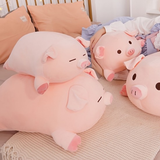 Piggy Doll Cute Plush Toy Piglet Doll Hugging Doll Pillow Birthday Gift