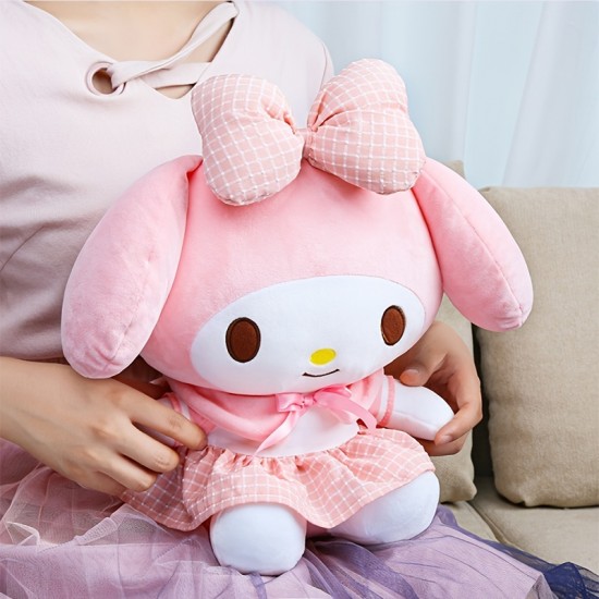 Sanrio Melati Doll High-end High-quality Uniform Series Valentine's Day Gift Plush Toy Pillow Melody Doll Home Decoration Ornament Birthday Gift For Girlfriend For Kids Graduation Gift