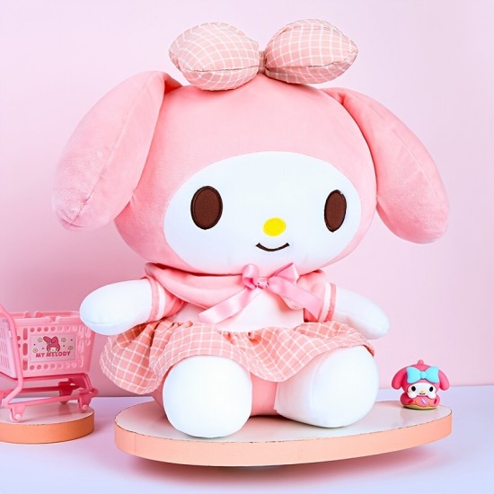 Sanrio Melati Doll High-end High-quality Uniform Series Valentine's Day Gift Plush Toy Pillow Melody Doll Home Decoration Ornament Birthday Gift For Girlfriend For Kids Graduation Gift