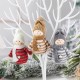 Set/3pcs, Christmas Supplies, Holiday Decor For Home, Small Wooden Doll Pendant