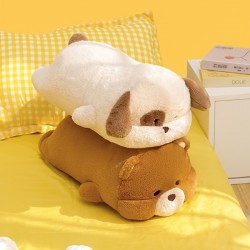 Puppy Bear Plush Long Doll Sofa Cushion Pillow Children Accompanying Gift 50*30*20cm